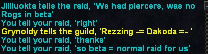 We had piercers, was no Rogs in beta, right, thanks, so beta...